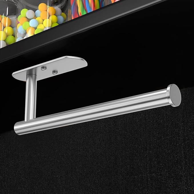 VAEHOLD Adhesive Paper Towel Holder Under Cabinet Mount, Wall Mounted Paper - Image 4
