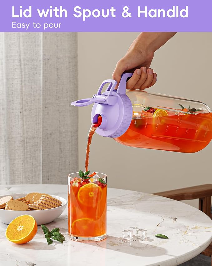 64oz Glass Mason Jar Pitcher - Image 5