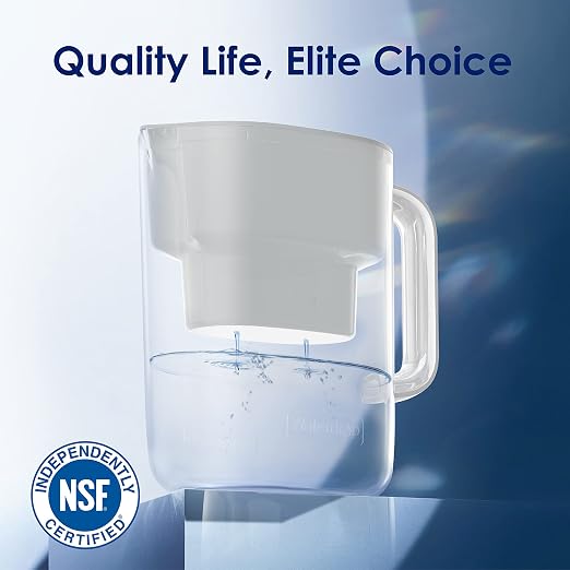 Waterdrop PT-07W Water Filter Pitcher, NSF Certified, 200-Gallon Long-Life - Image 3