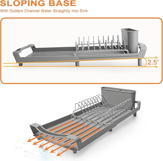 Dish Drying Rack Compact Expandable - Image 5