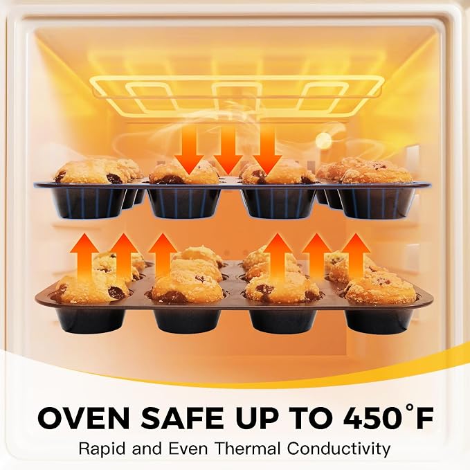 HONGBAKE Bakeware Sets, Baking Pans Set - Image 6
