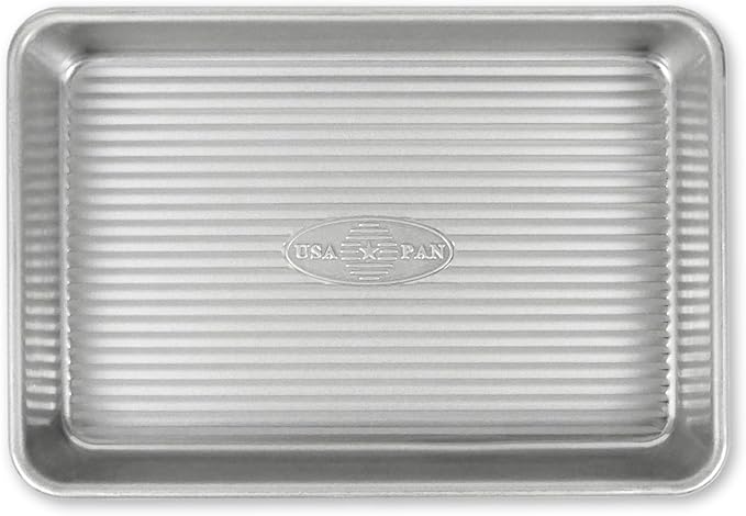 USA Pan Bakeware Mini Sheet Pan, Warp Resistant Nonstick Baking Pan, Aluminized by USAPan