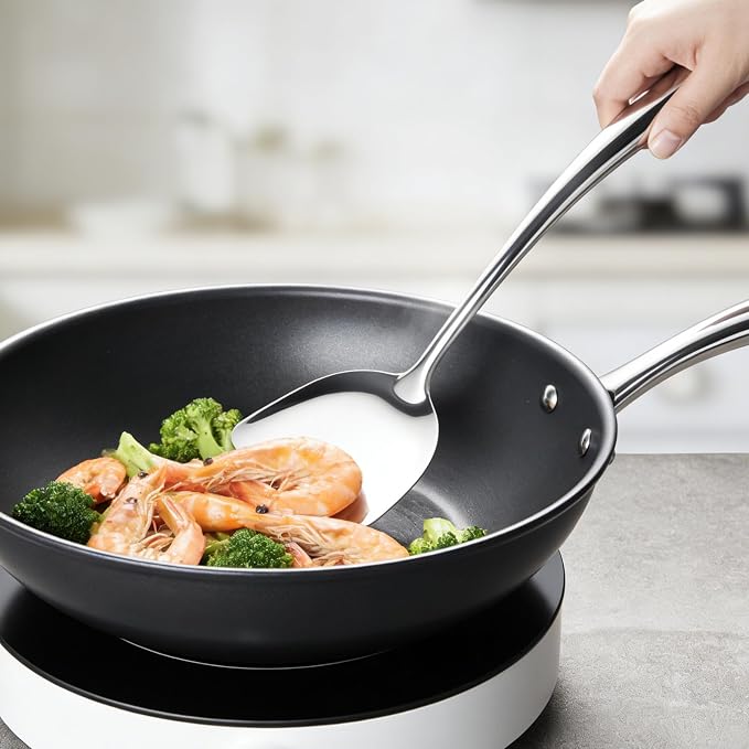 304 Stainless Steel Cooking Utensils Set, Mirror Polished Kitchen Gadget - Image 5
