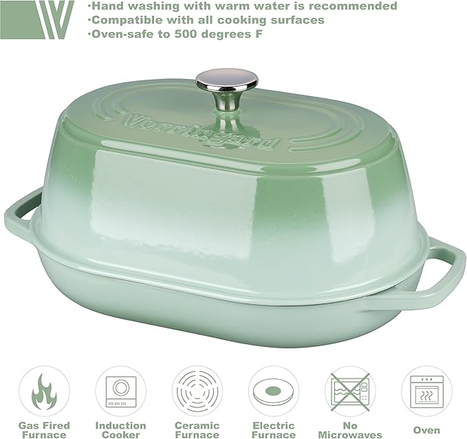 VORRINGARD Enameled Cast Iron Dutch Oven Pot - Image 3