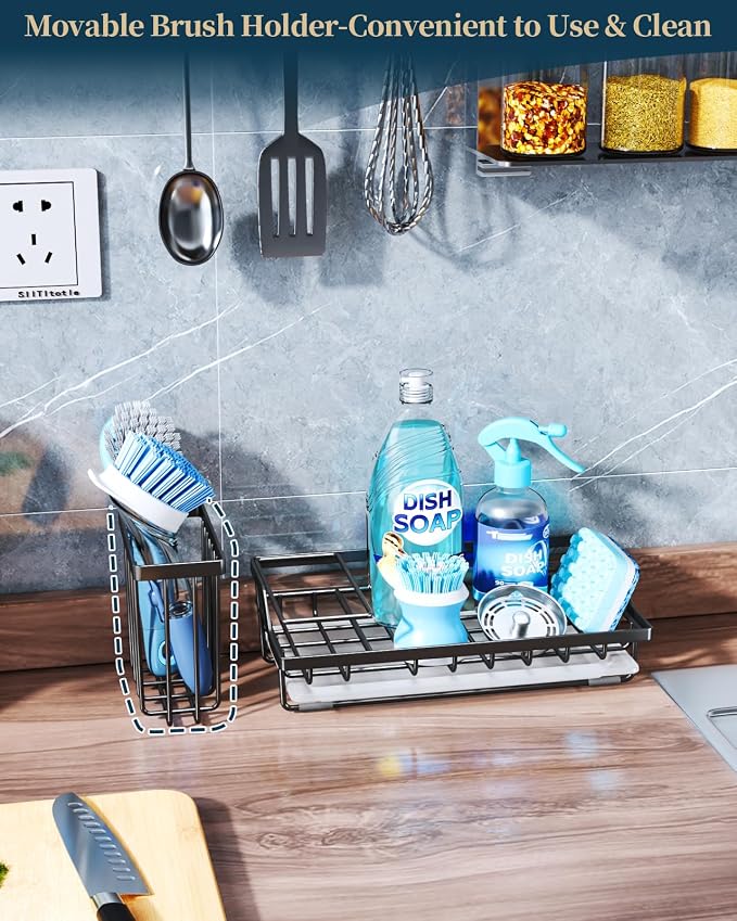 Consumest Sink Caddy, Kitchen Sponge Holder - Image 2