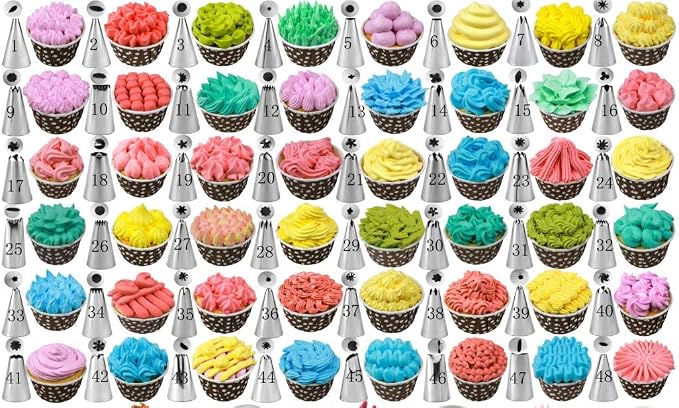 Cake Decorating Supplies Kit, Russian Piping Tips Set, Cake Baking Supplies - Image 5