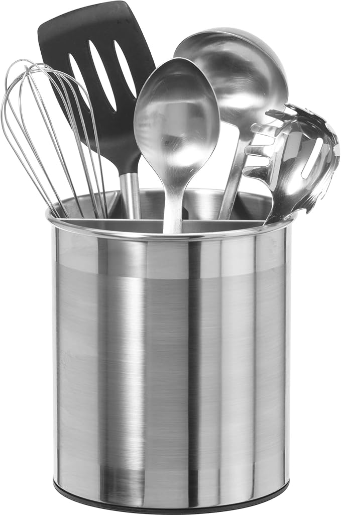 Oggi Jumbo Stainless Steel Rotating Utensil Holder - Image 3