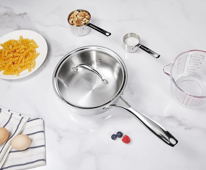 KEAWELL K3 Premium 2-Quart Tri-Ply Stainless Steel Saucepan - Image 6