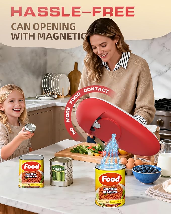One Touch Rechargeable Can Opener Fits All Can Sizes - Image 7
