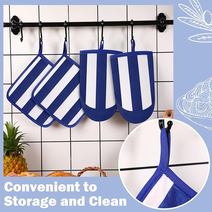 Reallnaive Oven Mitts and Pot Holders 4 Pcs Set - Image 4