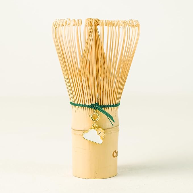 Crafti Matcha Whisk With Removable Whisklet™ Charm | Natural Bamboo | Included by Crafti