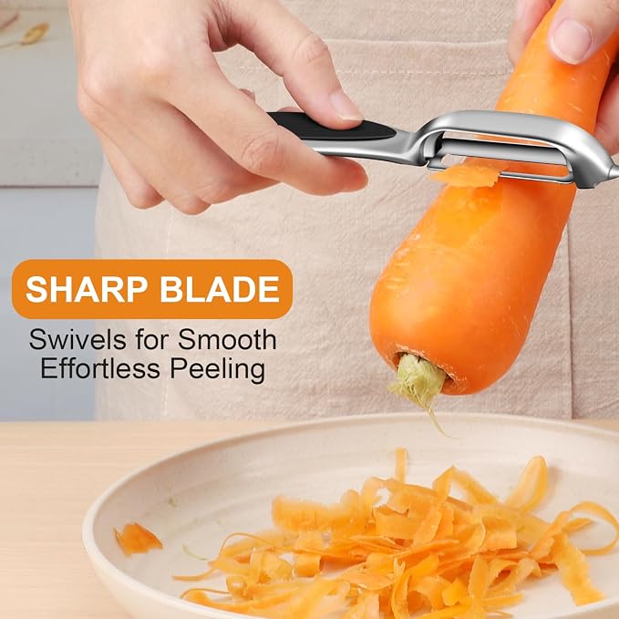 TACGEA Vegetable Peeler for Kitchen, Potato Peelers for Fruit Straight Blade - Image 6