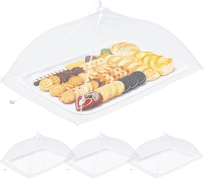 Baderke 8 Pack Plastic Serving Trays by Baderke