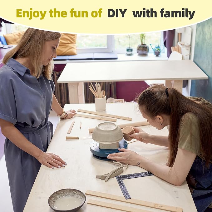 Pottery Rolling pin Guides, Clay Tools, 5-Size Mud Stick Guide - Image 7