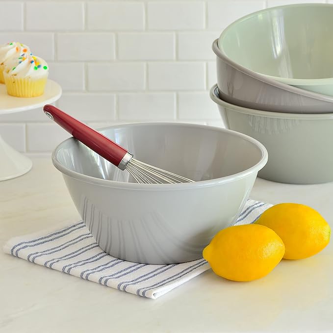 Youngever 11 inch 120 Ounce Plastic Mixing and Serving Bowls, Large Popcorn - Image 4