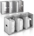 Hicarer 3 Compartments Stainless Steel Cup Dispenser by Hicarer