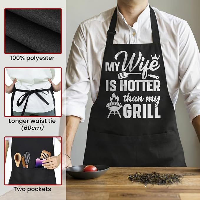 SANDJEST Funny Mens Aprons - Image 2