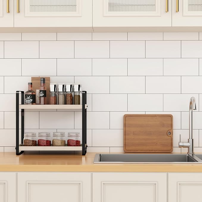 HNRLOY Bathroom Counter Organizer, Bathroom Countertop Organizer, Counter Shelf - Image 2