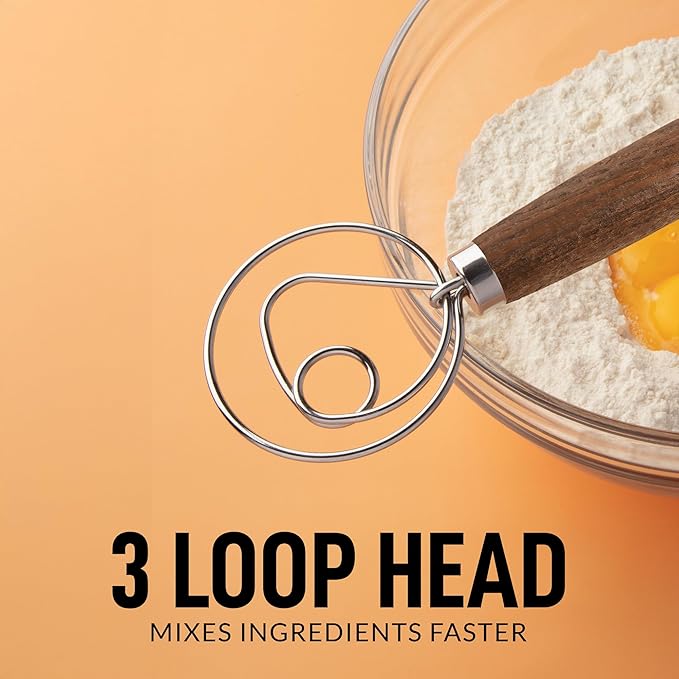 Zulay Kitchen 13 Inch Danish Dough Whisk - Image 5