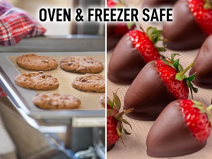 Zulay Kitchen Silicone Baking Mat Sheet Set - Image 3