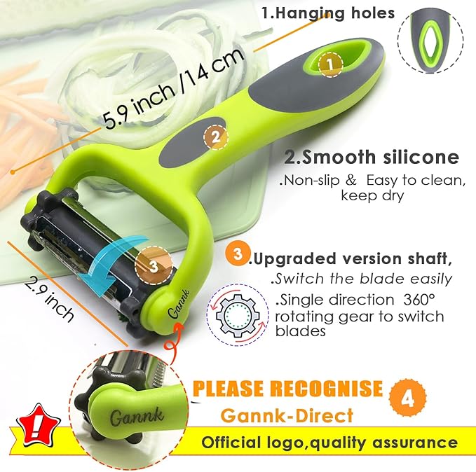 GANNK Potato Apple Vegetable Peelers - Image 4