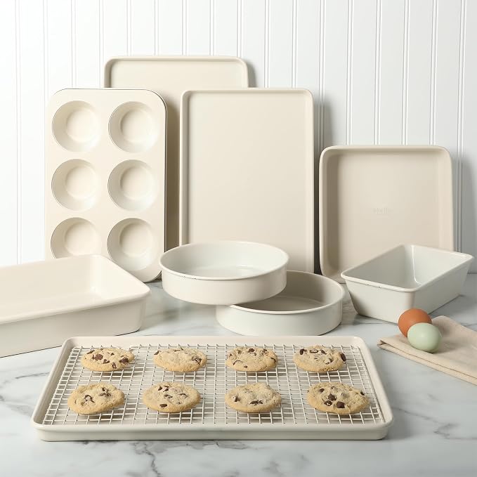 Martha Stewart Gallen 10 Piece Baking Pans Ceramic PFA Free Non Toxic Non Stick - Image 6