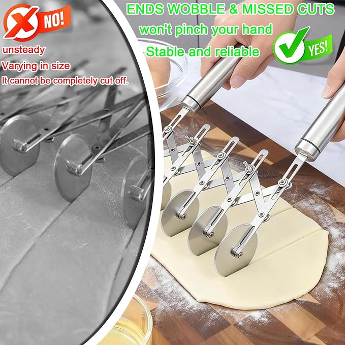 5-Wheel Pastry Cutter & Dough Divider - Image 4
