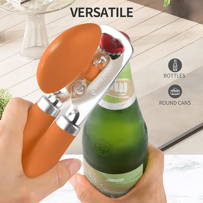 Safring Can Opener Manual, Heavy Duty Stainless Steel Smooth Edge Can Opener - Image 6