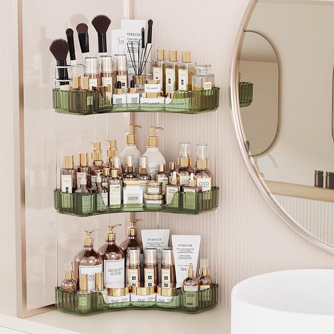Asayuee 3-Tier Corner Bathroom Counter Organizer by Asayuee