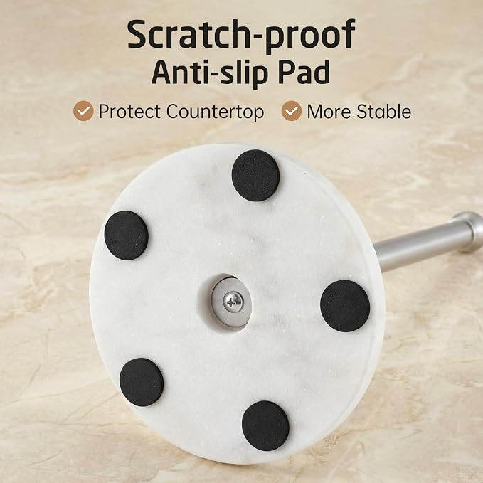 KES Anti-Slip Marble Paper Towel Holder Countertop - Image 7