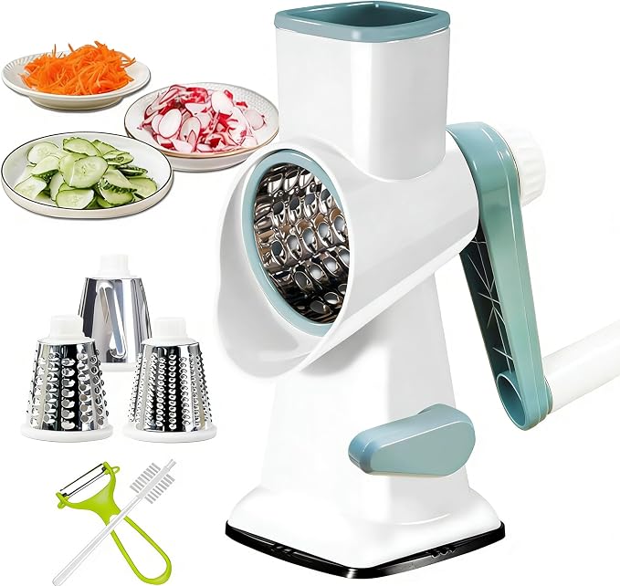 Dachenus Cheese Grater Rotary Cheese Grater, Versatile Cheese Shredder by Dachengus