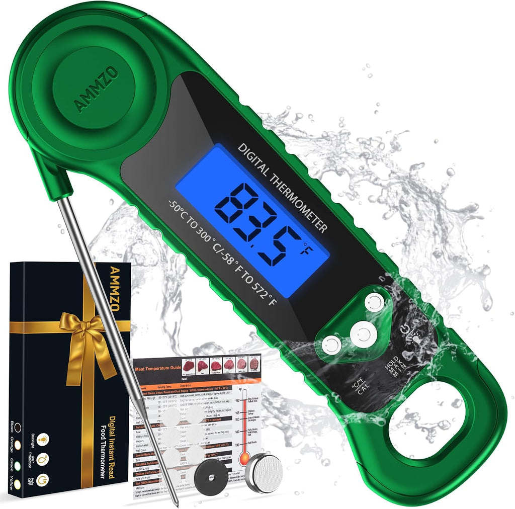 AMMZO Digital Meat Thermometer for Grilling, Candy Thermometer Instant