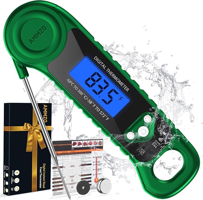 AMMZO Digital Meat Thermometer for Grilling, Candy Thermometer Instant Read by AMMZO