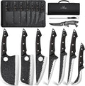 TAN REN 7PCS BBQ Knife Set, Professional Butcher Knives by TANRENSincerelyBuildKnives