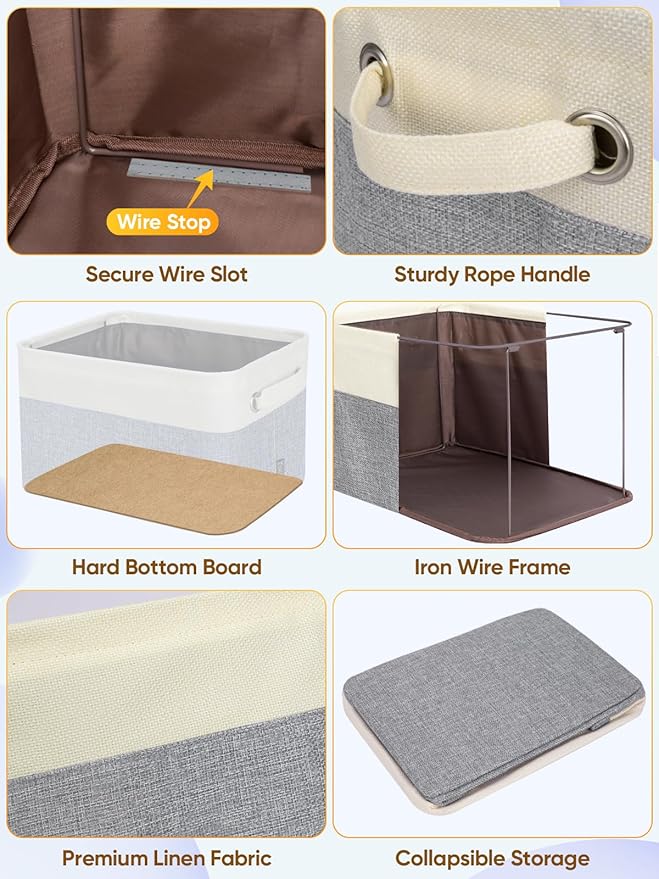 BALEINE 1 Pack Fabric Closet Storage Bins - Image 6