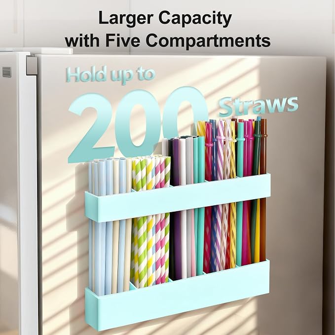 9.5” Large Acrylic Straw Holder - Image 3