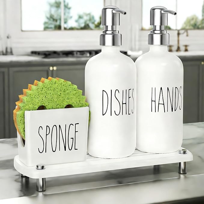 Cisily Kitchen Soap Dispenser Set Comes by CISILYHOMELIFE