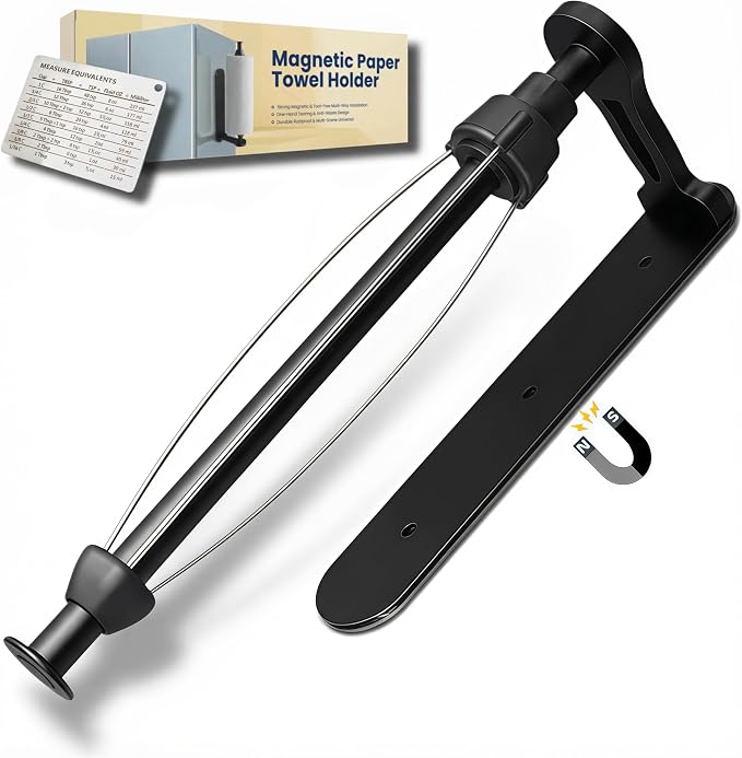 Magnetic Paper Towel Holder, One-Handed Tear Paper Towel Holder by Unknown