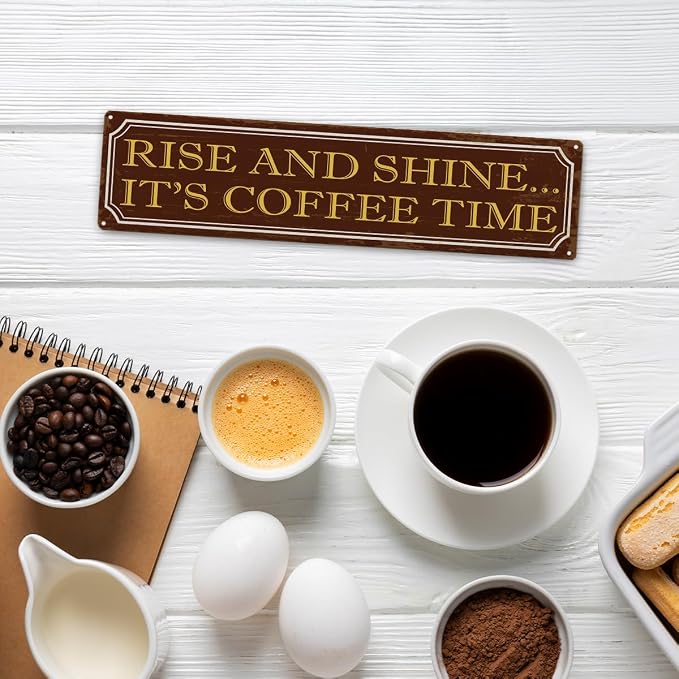Coffee Time Metal Tin Signs, Coffees Lover Home Decor - Image 5