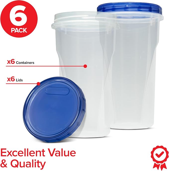 Stock Your Home 48oz Plastic Containers - Image 2