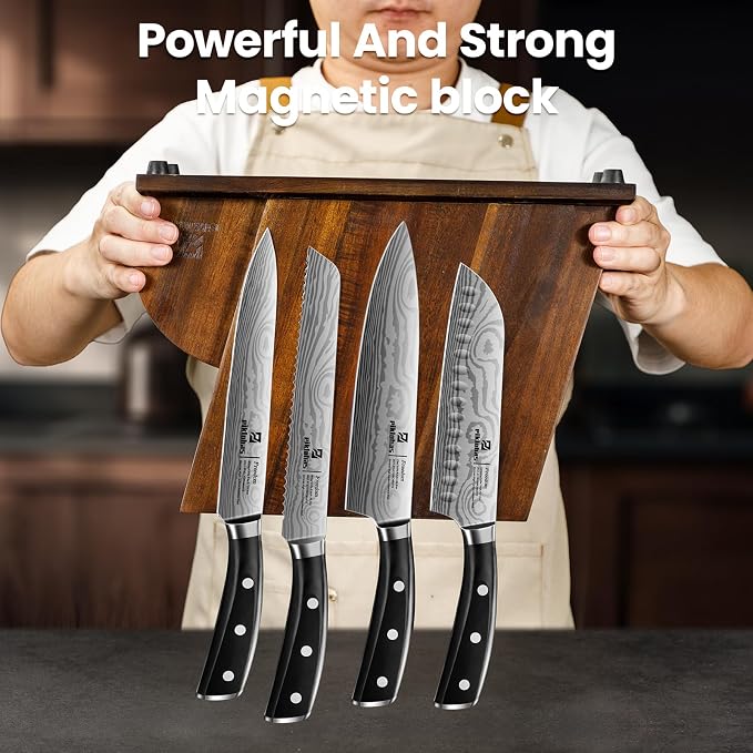 15 PC Magnetic Knife Sets for Kitchen - Image 3