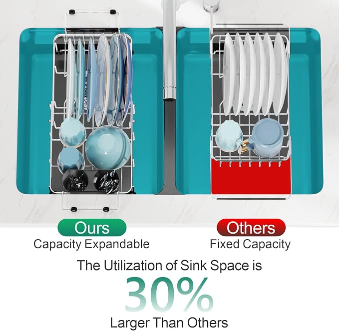 GSlife Small Sink Dish Drying Rack - Image 4