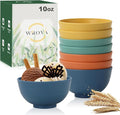 Wrova wheat straw small bowls 10oz set of 8 by WROVA