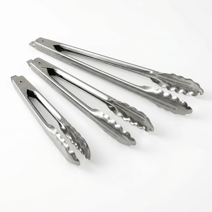 EDLUND 3-Pack Tong Set – Commercial Grade Stainless Steel Tongs, Heavy Duty Grip by Unknown
