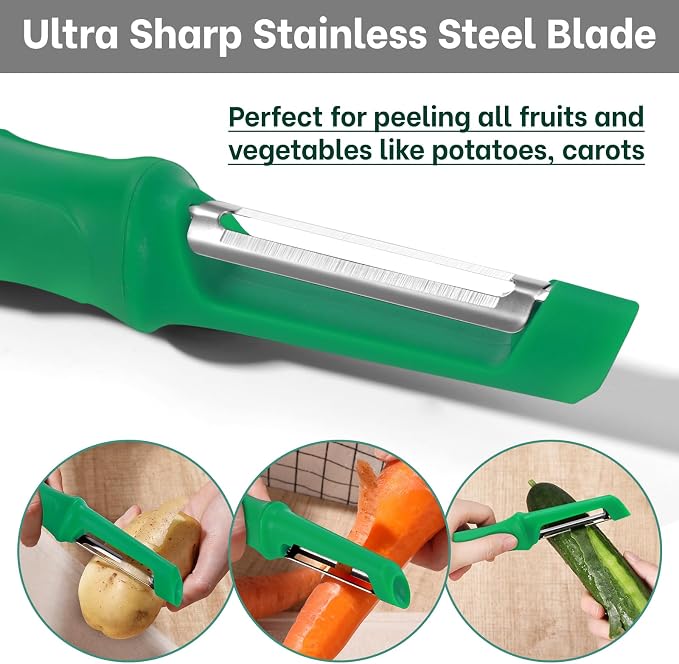 Beneno Swivel Vegetable Peeler, Razor-Sharp Smooth Peeling Potato Peelers - Image 4