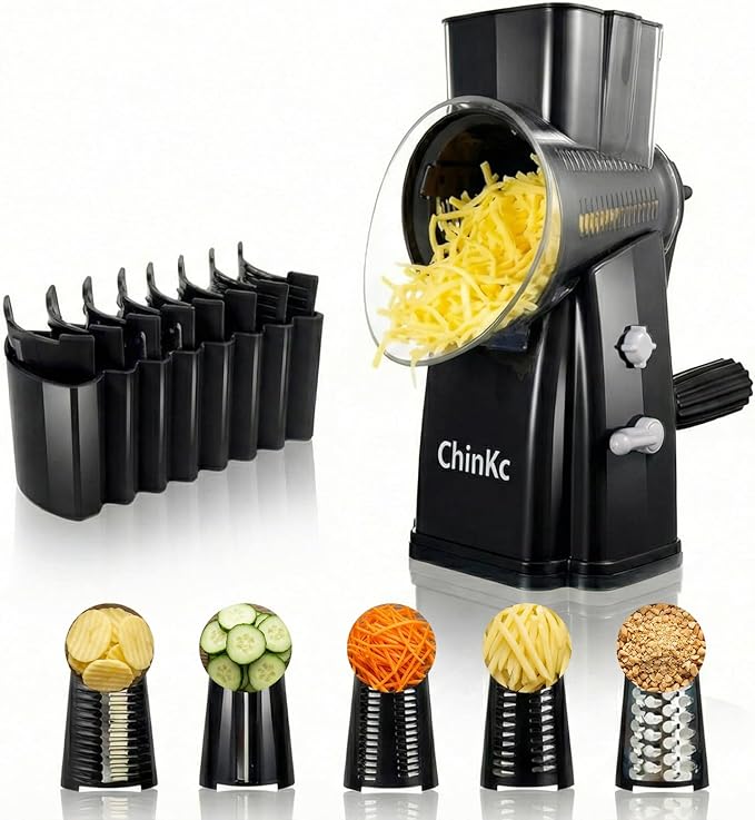 Upgrade Rotary Cheese Grater Shredder by ChinKc