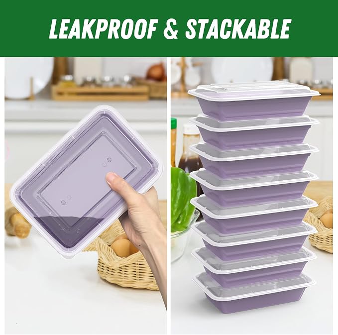 50 Pack 32 oz Meal Prep Containers Reusable - Image 4