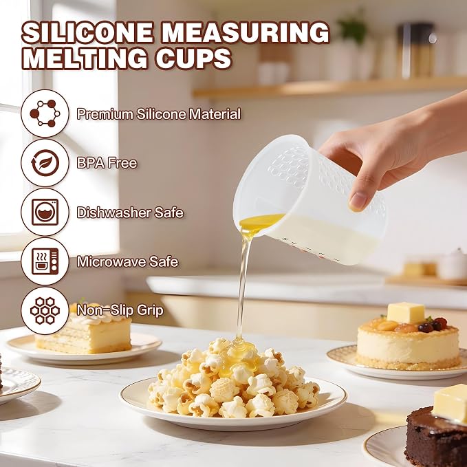 Silicone Measuring Cups Set 10Pcs 125ml - Image 5