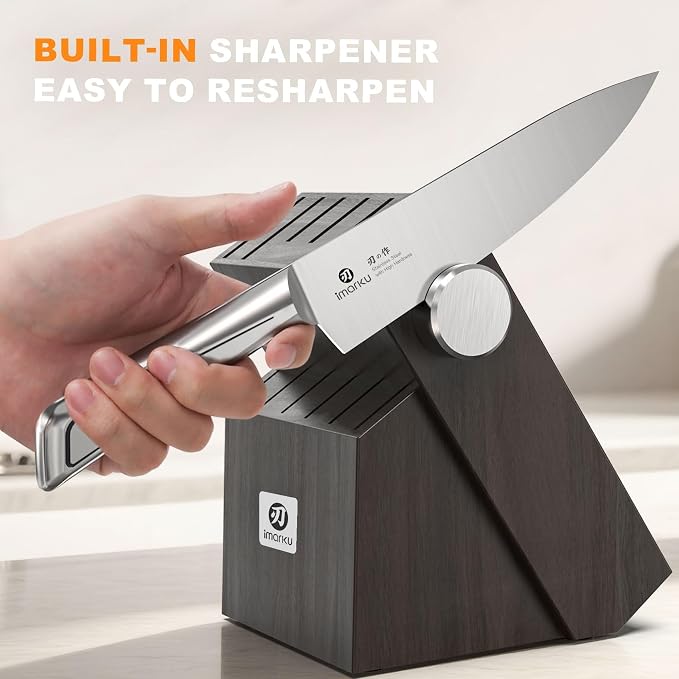 Knife Sets for Kitchen with Block imarku G14 Japanese Knife Set Stainless Steel - Image 5