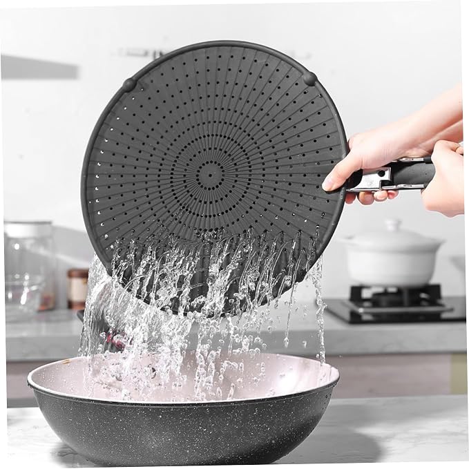 Silicone Splatter Screen for Frying Pan, Heat Resistant Guards for Frying - Image 3